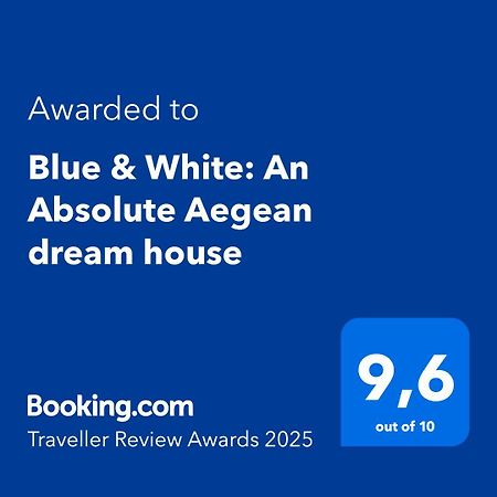 Blue & White: An Absolute Aegean Dream House Vila Galini  Exterior foto